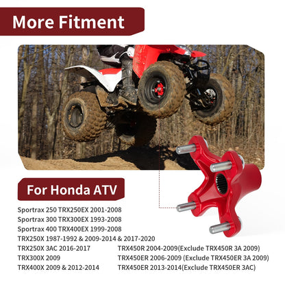 Rear Red Wheel Hub for Honda Sportrax 450 TRX450R (2004–2005)