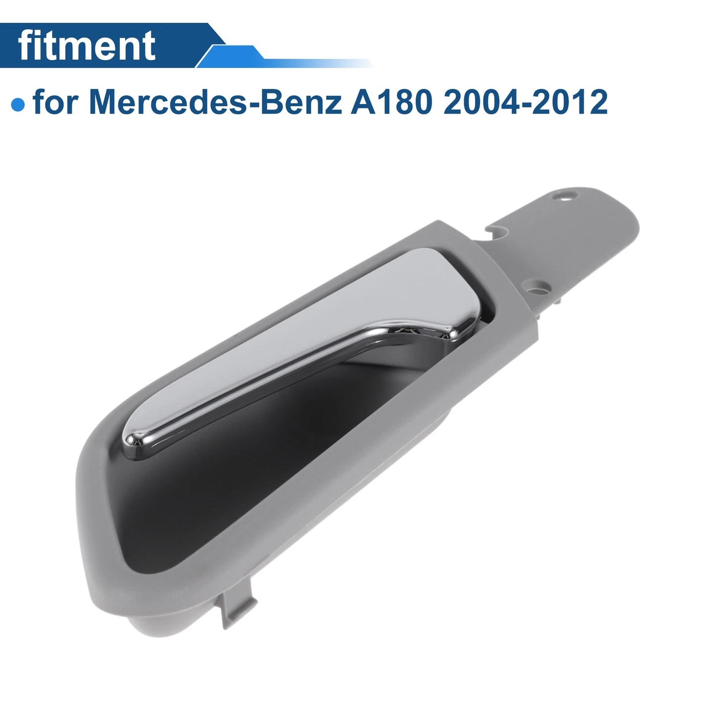 Interior Door Handle for Mercedes-Benz A180 (2004–2012) No. 1697600961 Gray Chrome