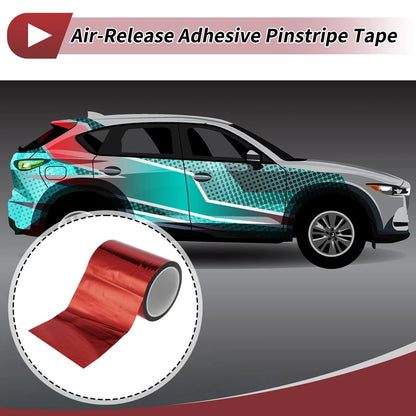 Pinstripe Tape 120mm x 50m for Car Motorcycle Boat Red (Universal)