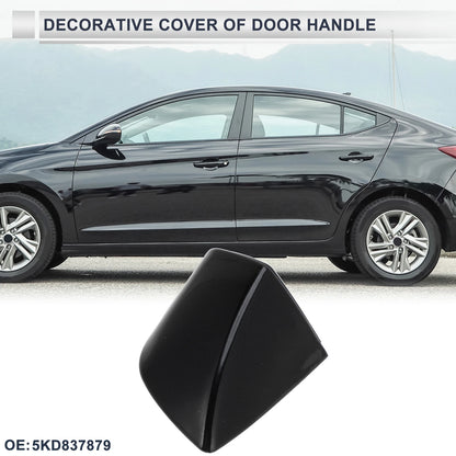 Front Left Door Handle Lock Cylinder Cover for VW Passat (2012–2019) 5KD837879 Black ABS