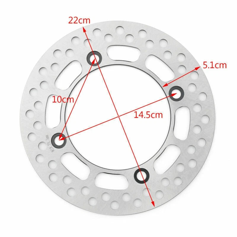 Rear Brake Disc Rotor for Suzuki TS125 TS200 DR250 DR350 (RK/RL/RM/RN/RP)