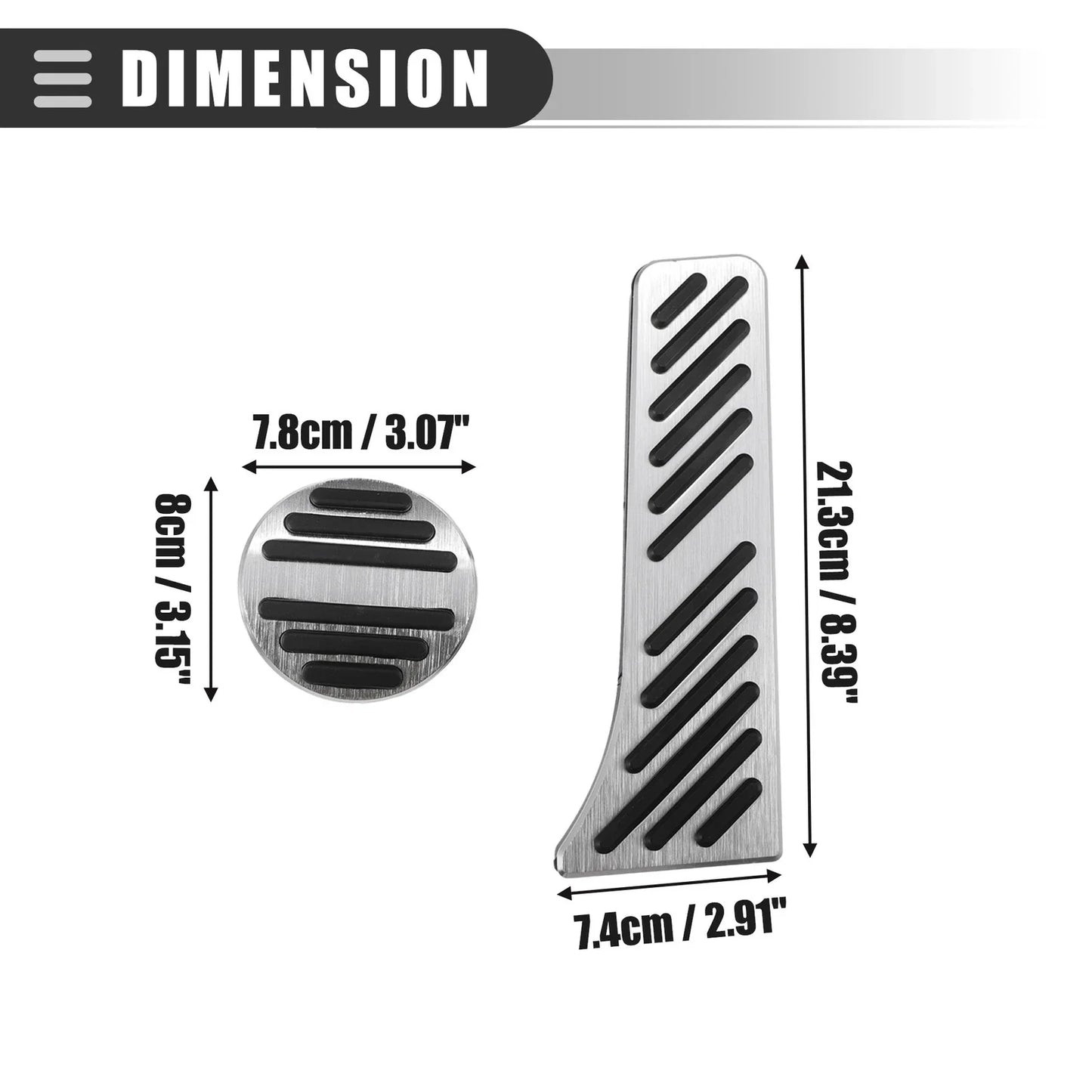 Brake & Accelerator Pedal Covers for Mercedes Benz Smart Fortwo (2009-2014)
