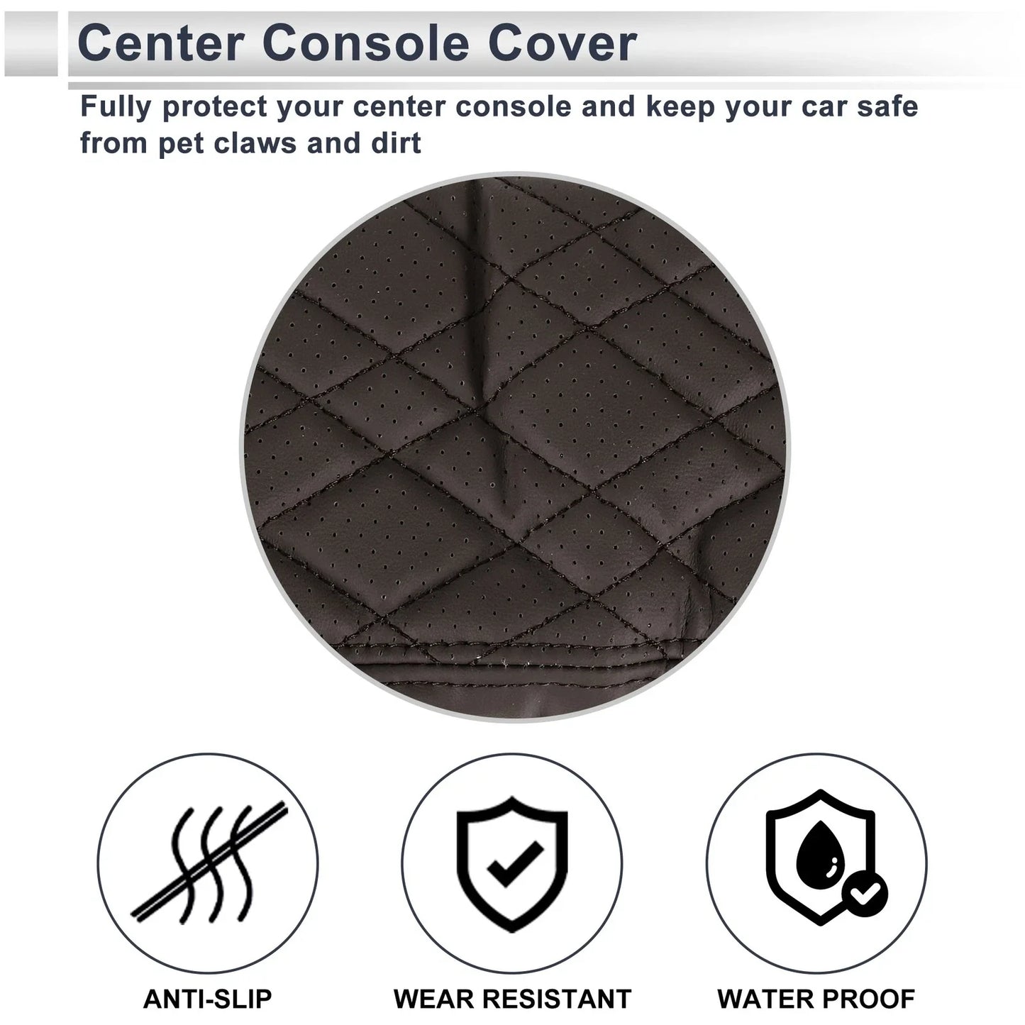 Center Console Cover for BMW X1 Deep Brown 1 Pc (2023-2024)