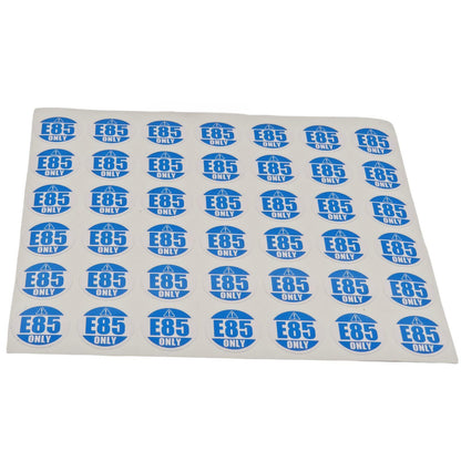 E85 Only Decal for Car Rental (1" Round Sticker)