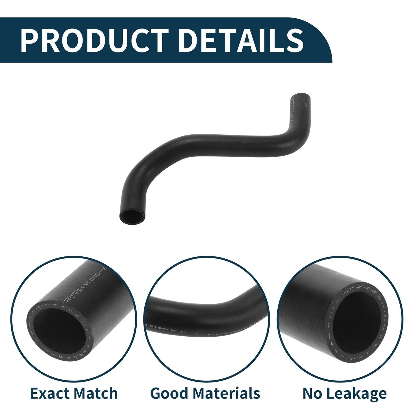 Lower Radiator Hose for Toyota Corolla (2007–2011) No. 165730T020