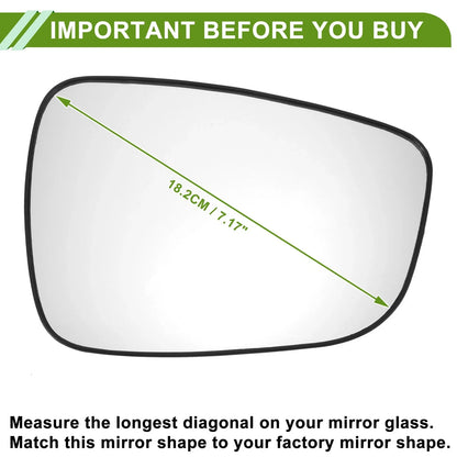 Right Side Mirror Glass for Hyundai Accent (2011-2017)