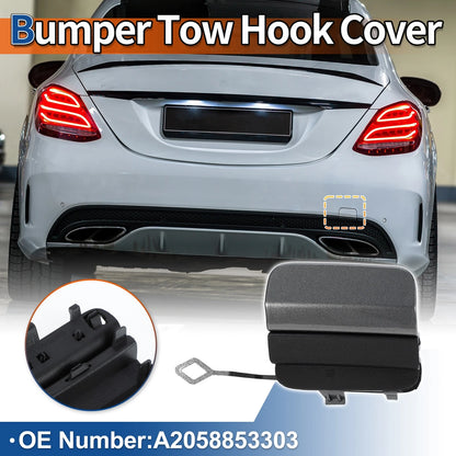 Rear Tow Hook Cover for Mercedes-Benz C-Class (2015–2021) No.A2058853303 Grey
