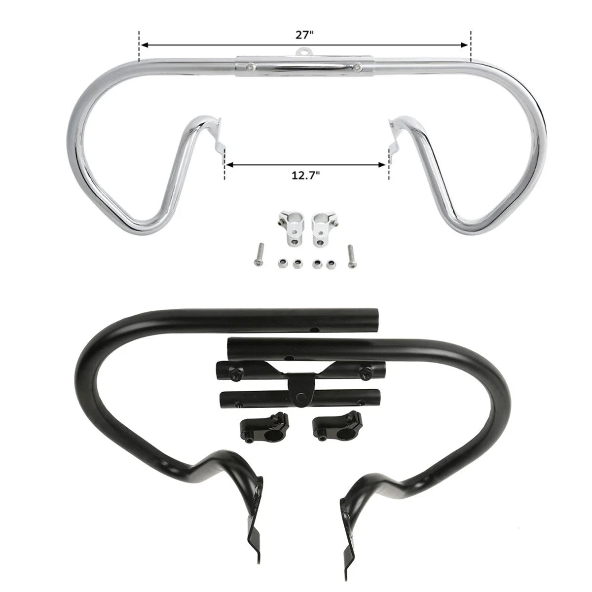 Engine Guards Crash Bar for Harley V-Rod Muscle VRSCA Chrome/Blk (2002-2017)
