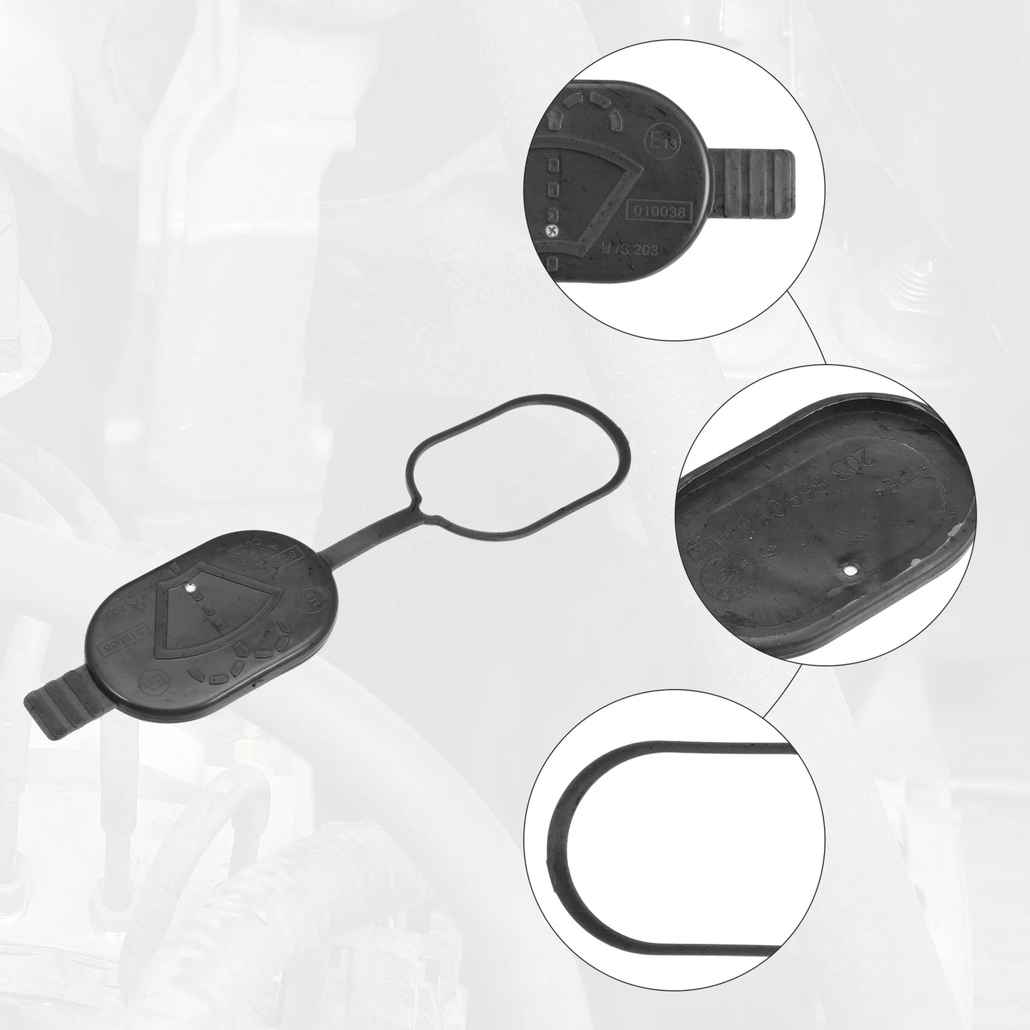 2X Windshield Washer Fluid Reservoir Cap for Mercedes-Benz CL63 (2007–2014)