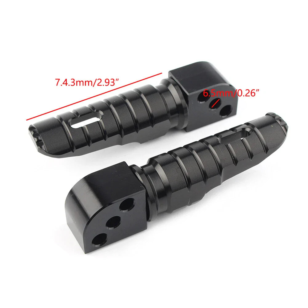 Grey Rear Passenger Foot Rest Pegs for Kawasaki Ninja ZX-6R ZX-10R