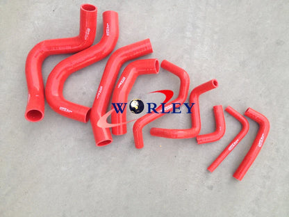 RED Silicone Radiator Hose for Nissan Patrol Y60 GQ 2.8 RD28T Diesel (1994-1997)