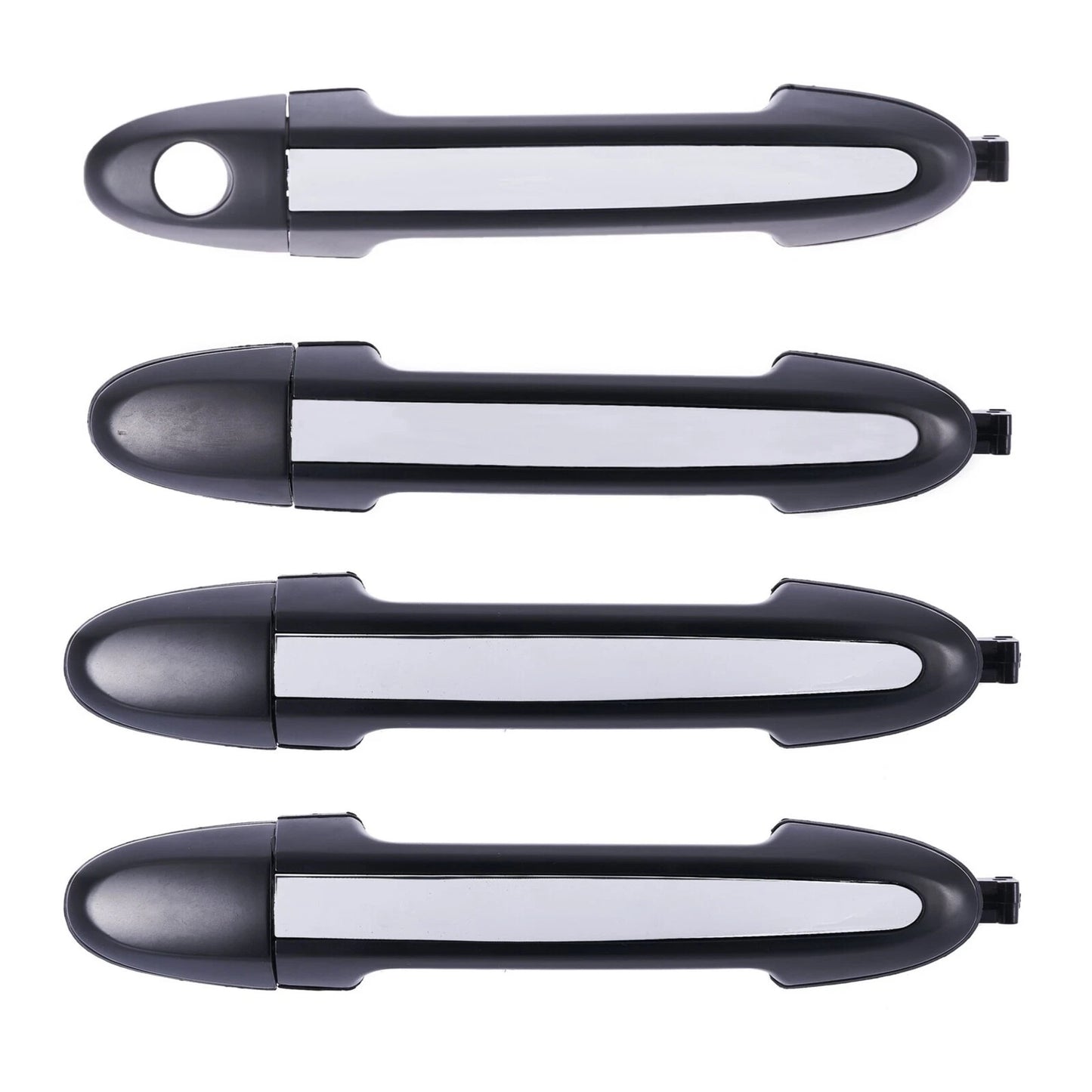 Set of 4 Chrome Outer Door Handles for Hyundai Santa Fe (2005–2012)