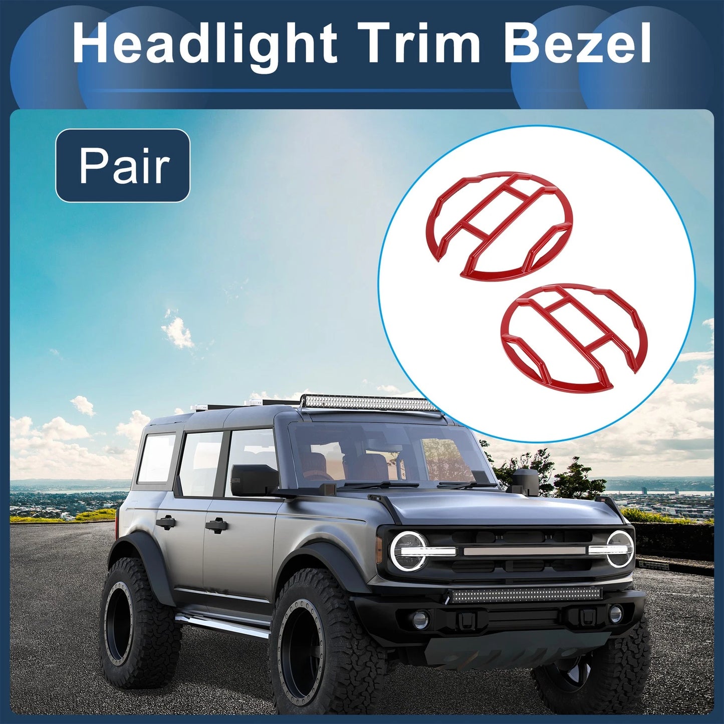 1 Pair Front Left Headlight