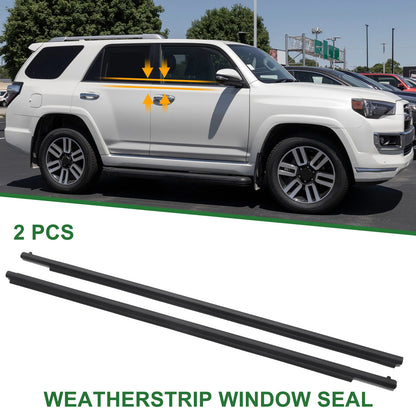 2pcs Weatherstrip Window Seal No.7571235011 for Toyota
