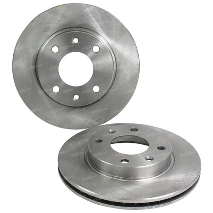 2X Front Disc Brake Rotors for Peugeot 206 306 205 (1987–2001) 247mm