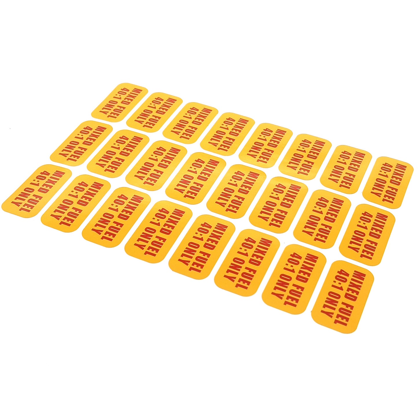 Set of 24 Fuel Only Stickers for Gas Oil Mixture Can