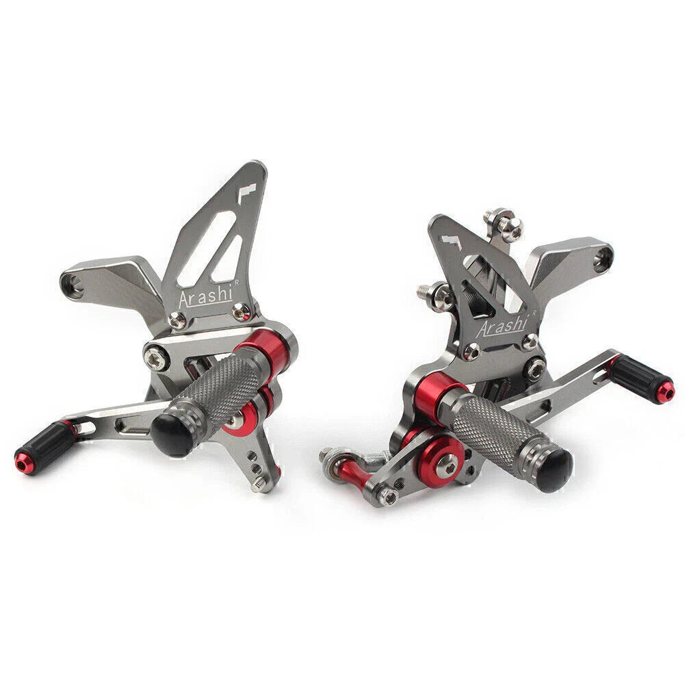 Aluminum Gray Rear Footpegs for Kawasaki Z900 (2021-2023)