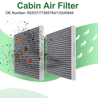 Cabin Air Filter No.R2537/77365764 for Alfa Romeo Mito 955 (2008–2018)