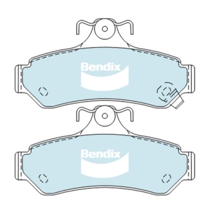 Set of 4 Rear Disc Brake Pads for Toyota Aurion (2006–2017)