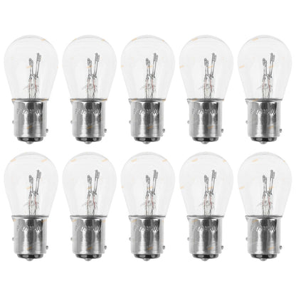 10x Stop Tail & Indicator Light Bulbs for 24V Vehicles (BAY15d)