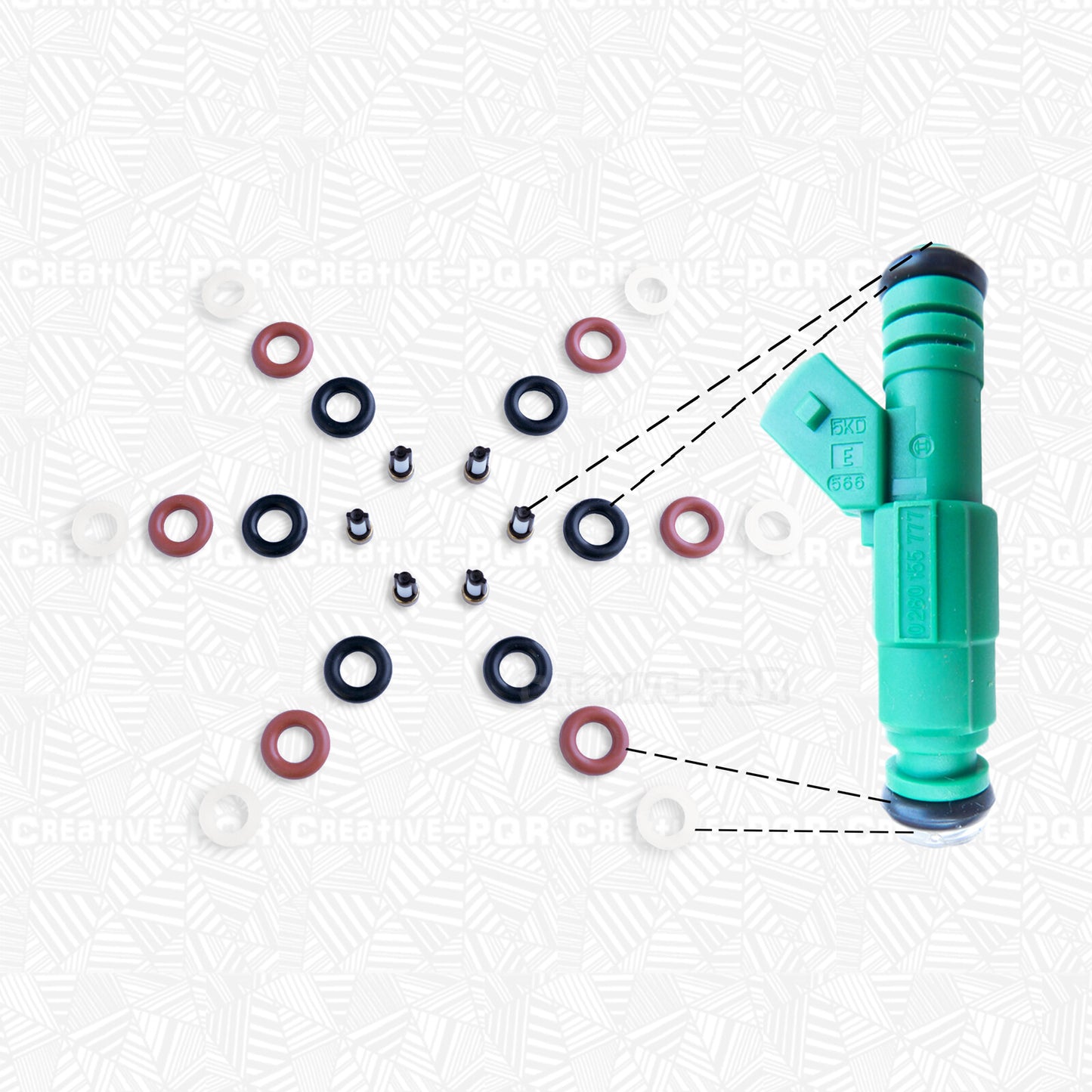 Fuel Injector Service Kit for Holden Commodore VX 3.8L V6 (2000–2002)