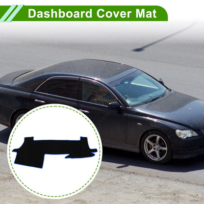 Dashboard Cover for Toyota Mark X 130 Series (2009–2019) Black Blue Non-Slip