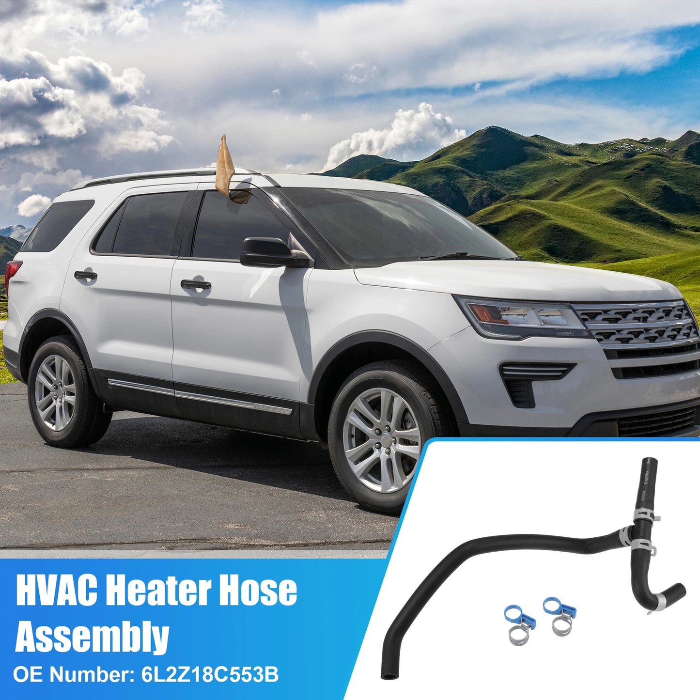 HVAC Heater Hose Assembly for Ford Explorer (2002–2005) No. 6L2Z18C553B