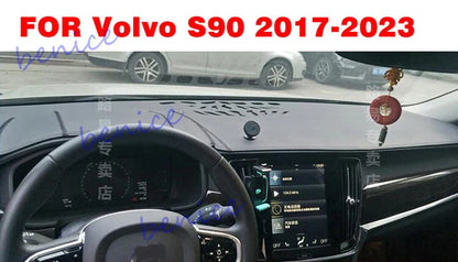 Leather Dashboard Cover Dash Protector Pad Mat for Volvo S90 (2017–2023)