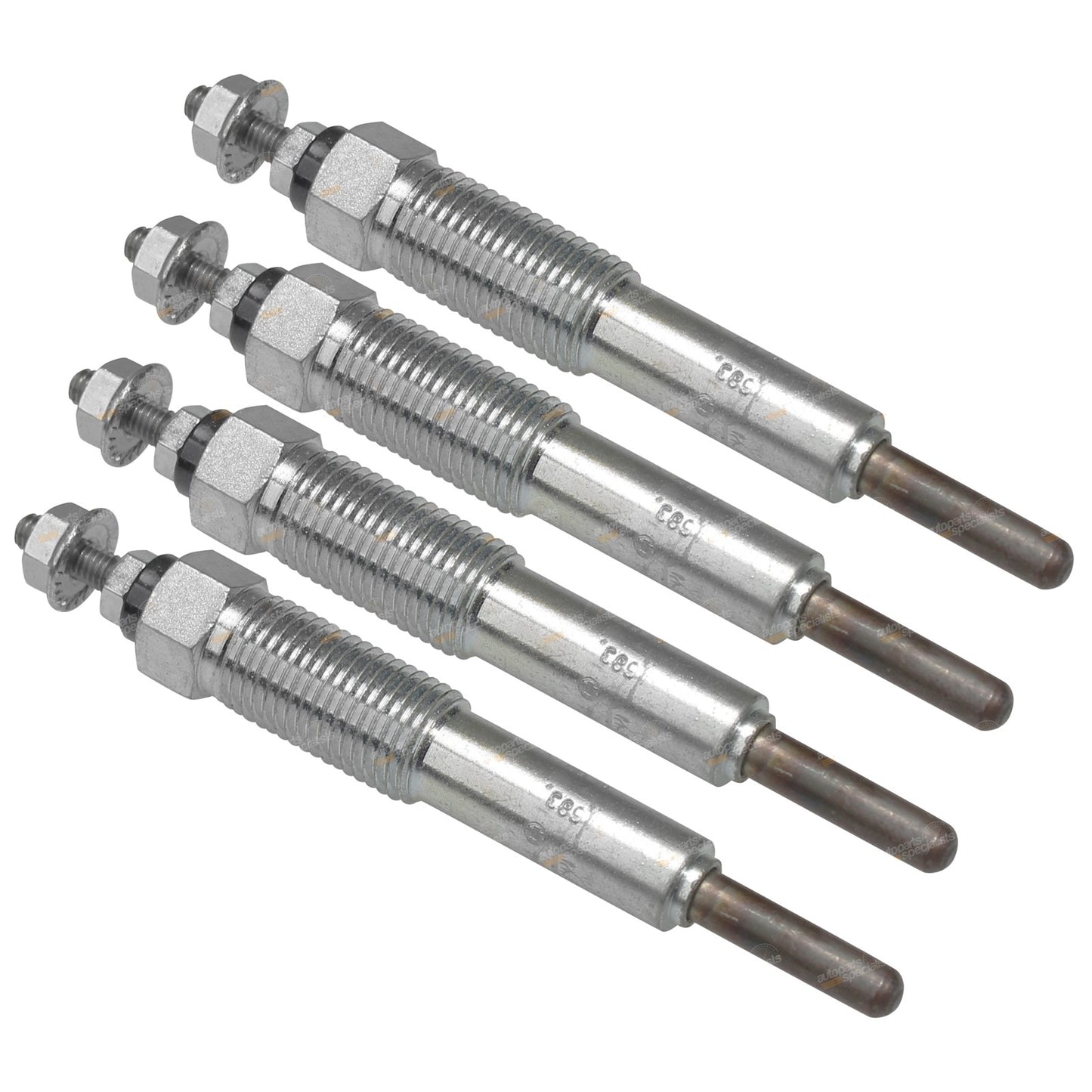 Set of 4 Glow Plugs for Mitsubishi Fuso Canter FB311 (1986–1994)