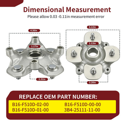 2-Pack Wheel Hubs for Yamaha Grizzly 550 700 (2007–2014)
