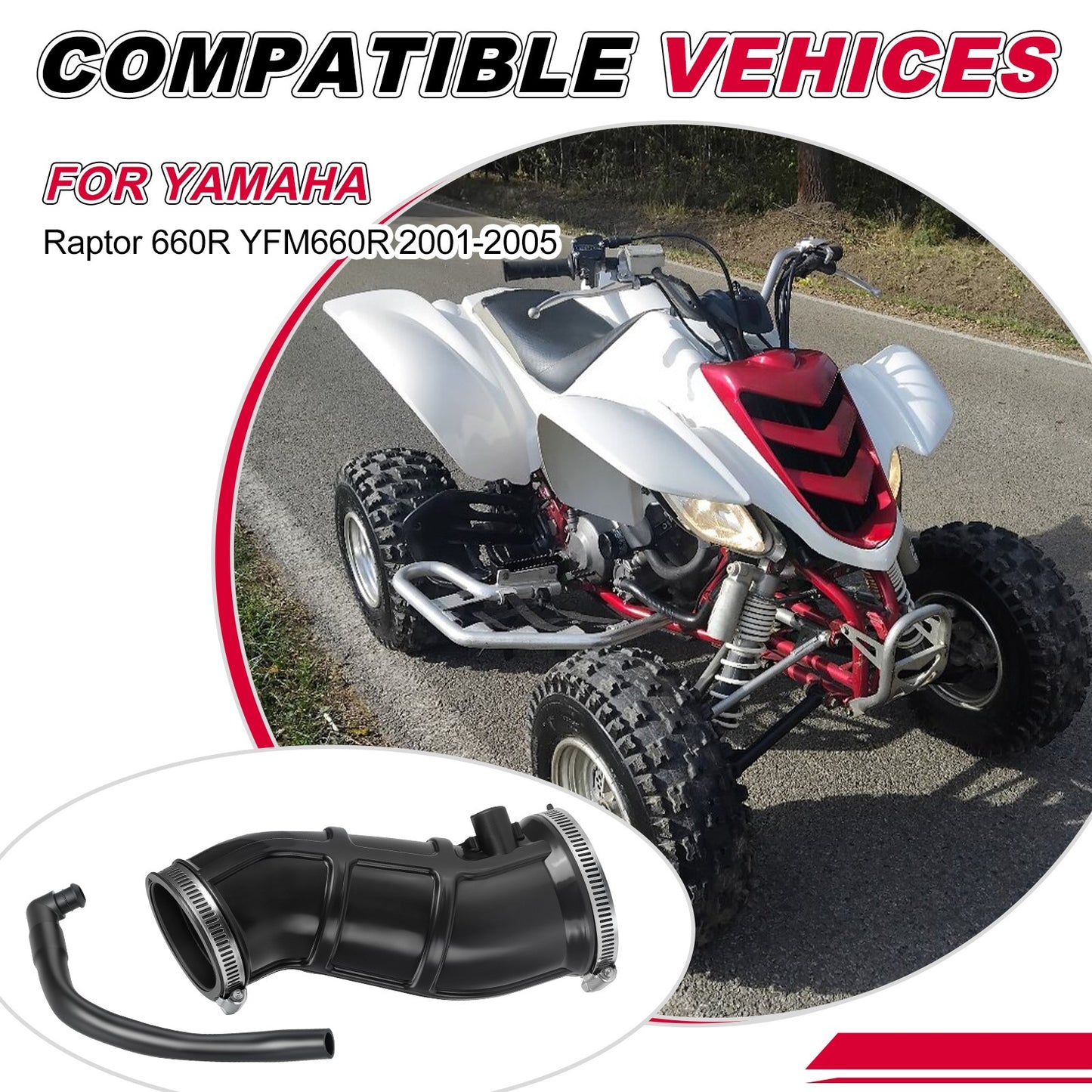 Air Intake Tube for Yamaha Raptor 660R (2001–2005)