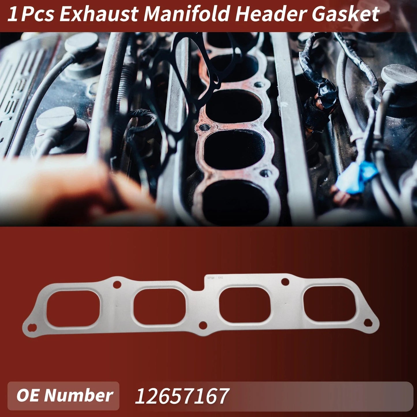 Exhaust Manifold Header Gasket for Chevrolet Malibu/Camaro (2016-2023)