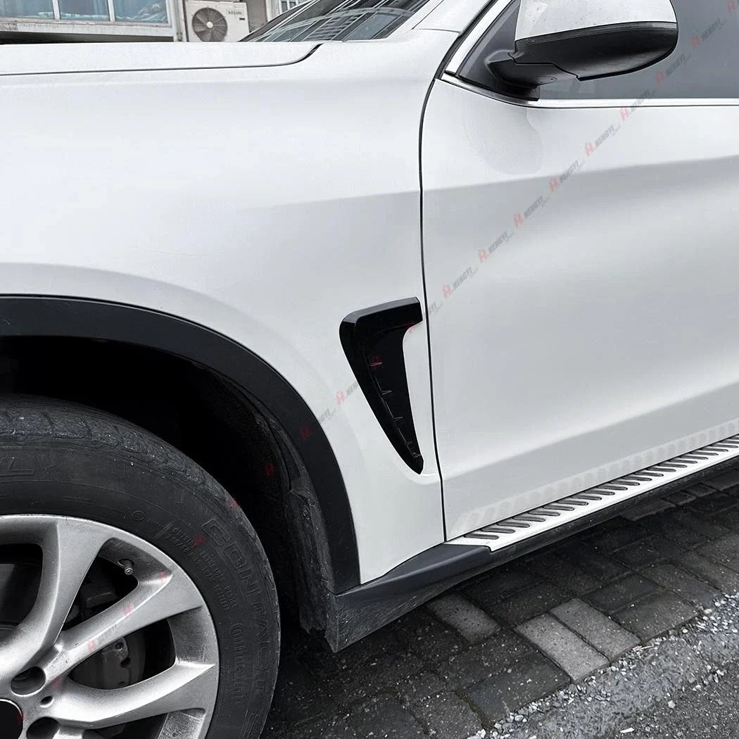 Gloss Black Side Air Fender Vent Cover for BMW X5 (2014–2018)