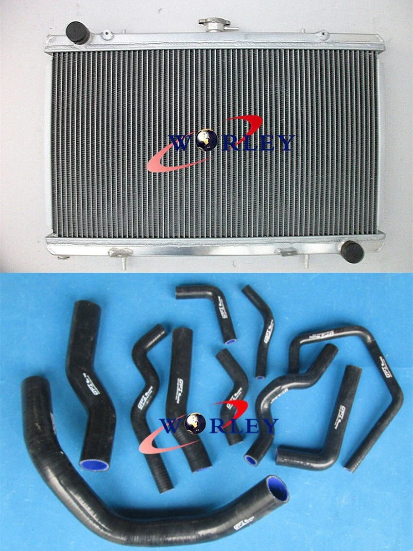 52mm Aluminum Radiator & Hose for Nissan Silvia 180SX S13 (1989-1994)