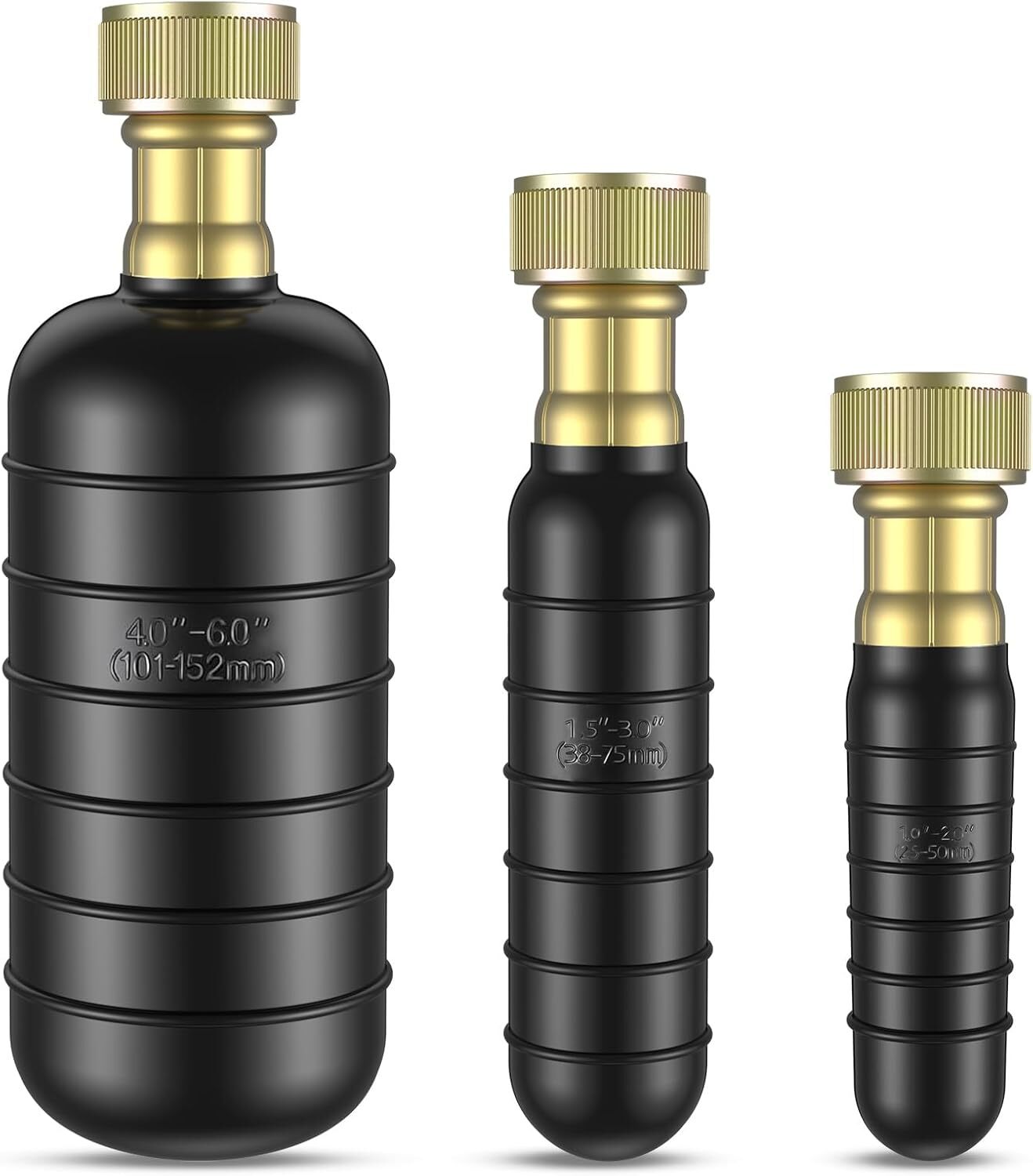 3 Pack Drain Bladder for 1" to 6" Drain Pipe