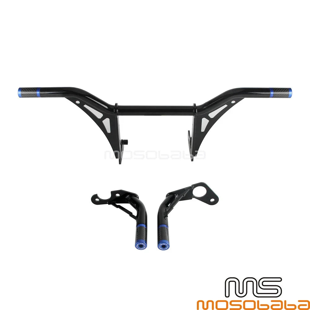 Front & Rear Crash Bar Frame Sliders for Harley Softail Street Bob Low Rider (2018-2024)