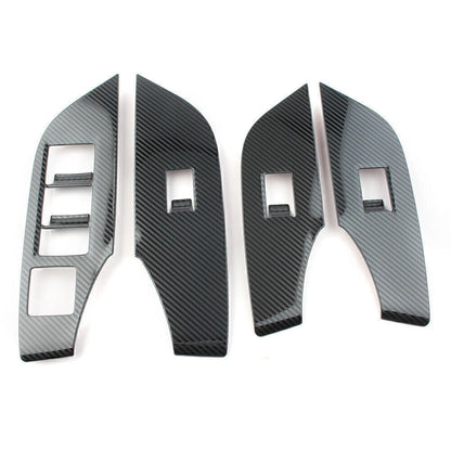Set of 4 Window Lift Switch Panel Cover Trim for Toyota RAV4 (2019–2024) RHD