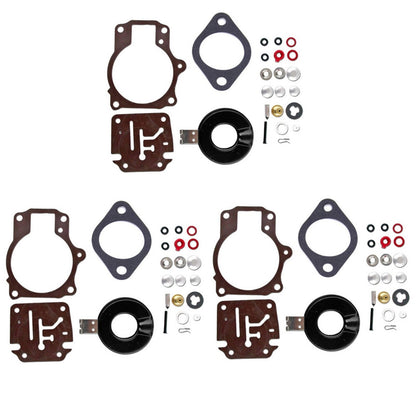 3PCS Carburetor Rebuild Kit for Johnson Evinrude 65-75 HP (Year Range)