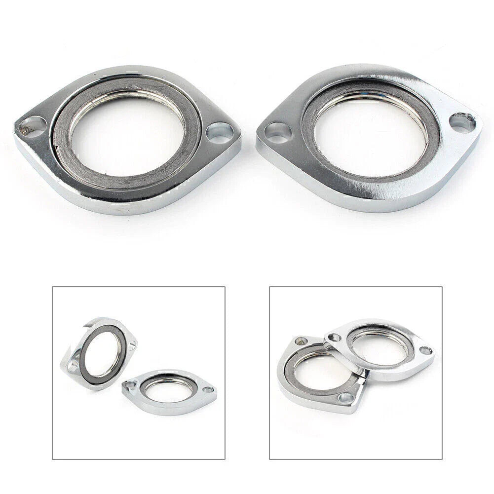 Exhaust Flange Kit with Gasket for Dyna Road Glide Electra Glide