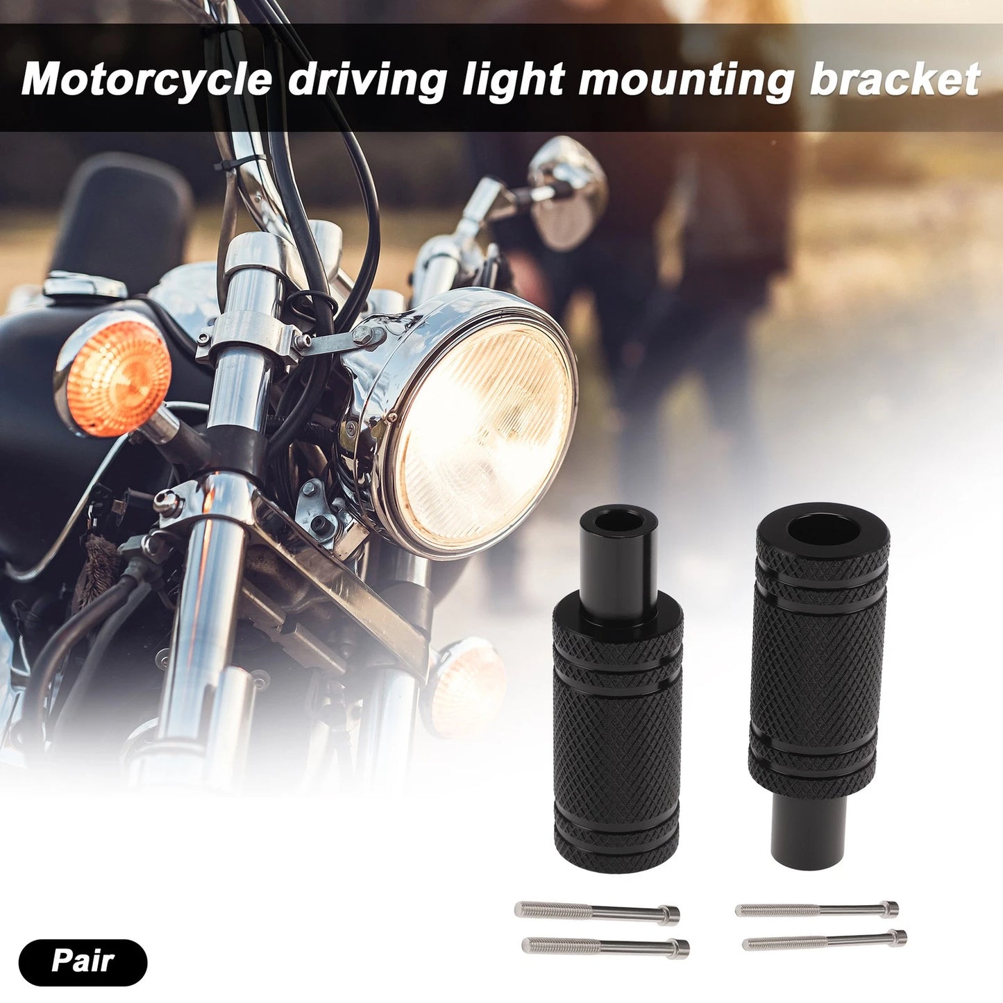 Light Bar Mounting Bracket for Motorcycle (1 Pair)