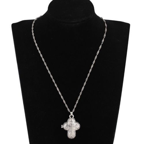 Christian Jesus Cross Locket Pendant for Catholic Faith