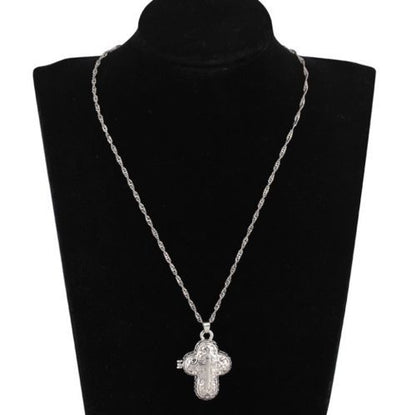 Christian Jesus Cross Locket Pendant for Catholic Faith
