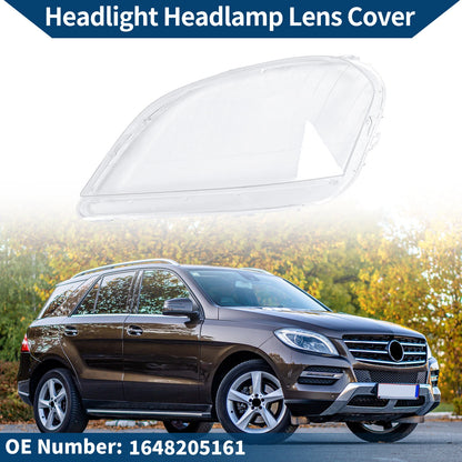 1 Pc Front Left Headlight Lens Cover for Mercedes-Benz ML350 (2006–2011) No. 1648205161