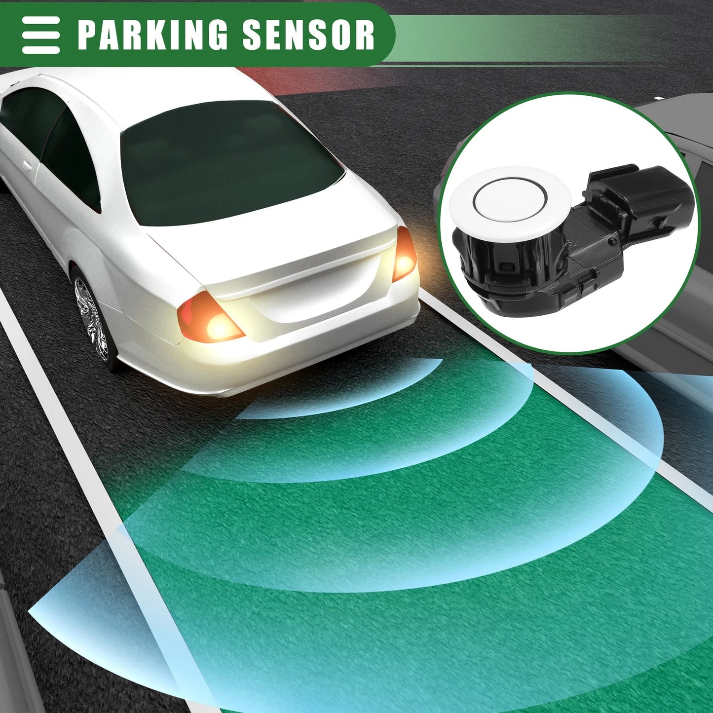 2X Car Bumper Reverse Parking Sensor for Toyota Sequoia (2008–2022) No. 893410R040A0