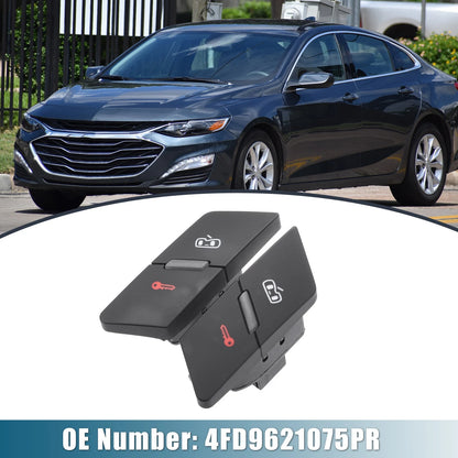 1 Pair Door Lock Switch Button Cover for Audi A6
