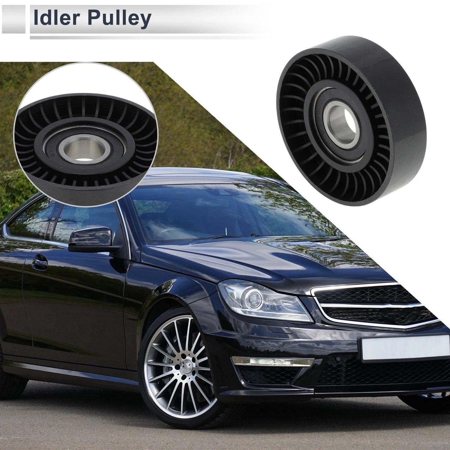 Drive Belt Idler Pulley for Mercedes-Benz A-Class (1997–2014) No.A1662020619