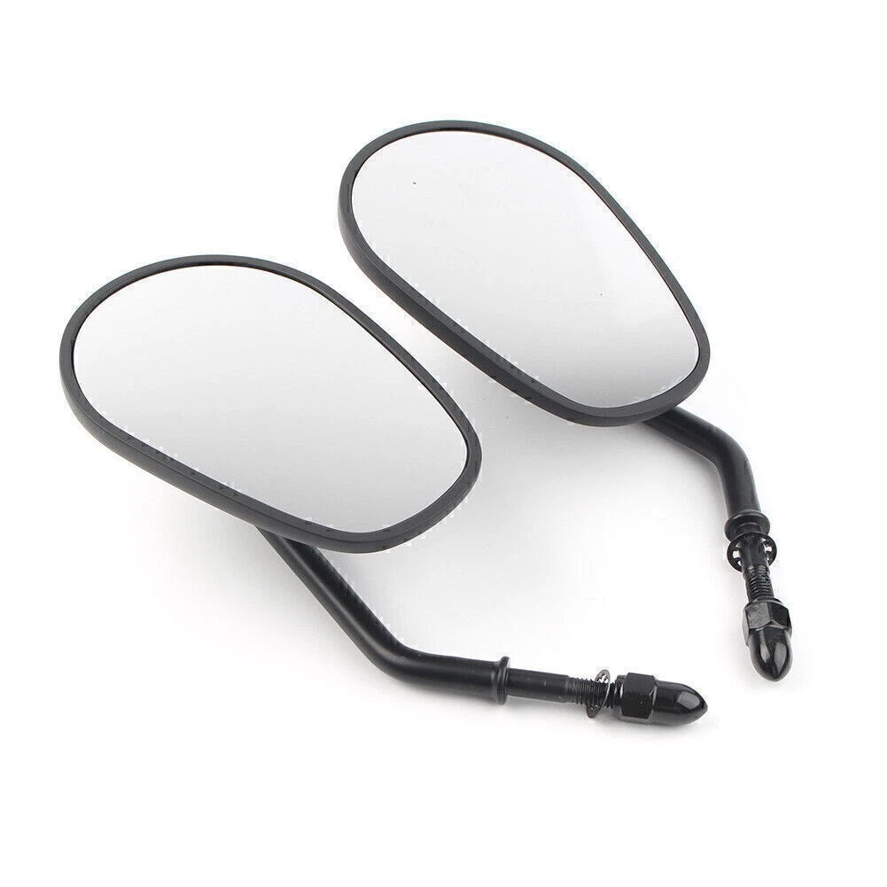 1 Pair Black Rear View Mirrors for Harley Road King (2000–2023)