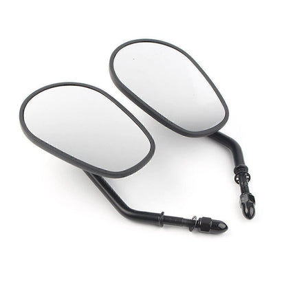 1 Pair Black Rear View Mirrors for Harley Road King (2000–2023)