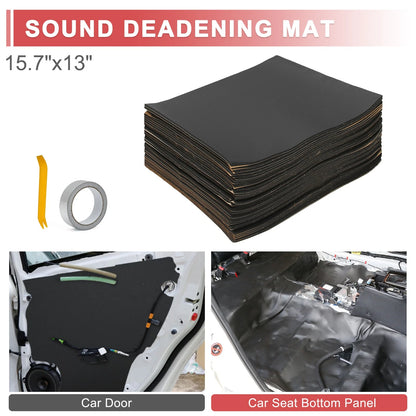 Set of 4 Sound Deadening Mats for Automotive Use (157mil, 4mm, 55sqft)