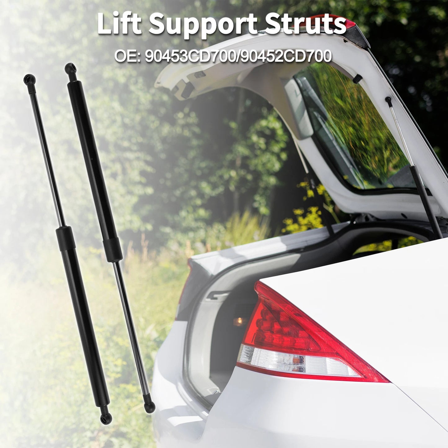 Set of 2 Rear Hatch Lift Supports Struts No. 90453CD700/90452CD700 for Nissan 350Z (2003–2009)